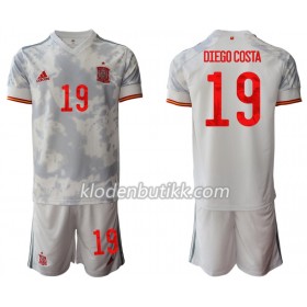 Spania Diego Costa 19 Barn Bortedraktsett Euro 2020 Kortermet (+ Korte bukser)